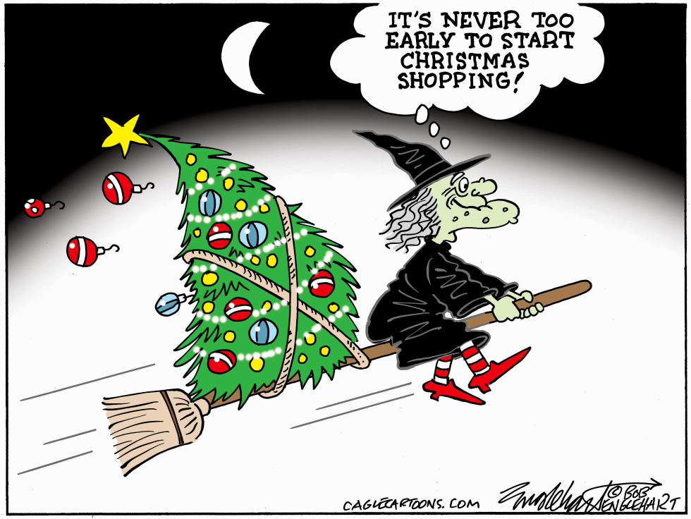 Christmas Shopping At Halloween