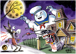 DEM SCARY MIDTERMS by Dave Whamond
