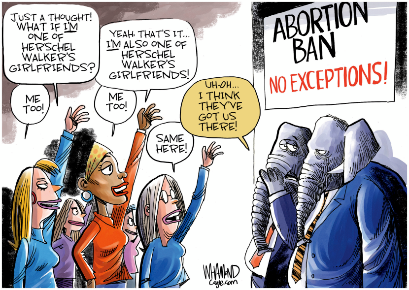 Walker Girlfriend Claims Spotlight Abortion Stance in Georgia Senate Contest