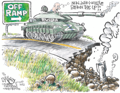 PUTIN'S OFF RAMP by John Darkow