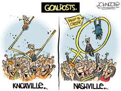 TENNESSEE GOALPOSTS TORN DOWN by John Cole