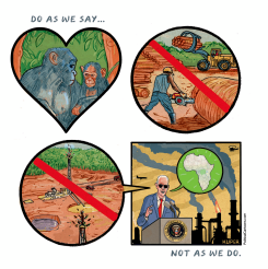 CLIMATE ACTION HYPOCRISY by Peter Kuper