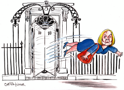 LIZ TRUSS RESIGNS by Christo Komarnitski