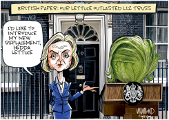 LIZ TRUSS RESIGNS by Dave Whamond