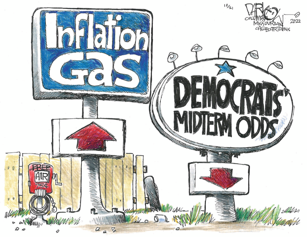 Gas up, Dems down