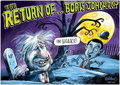 BORIS JOHNSON RETURNS by Dave Whamond
