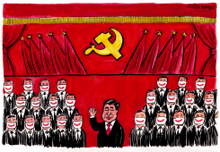 CHINESE LEADER XI JINPING by Christo Komarnitski