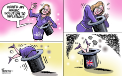 LIZ TRUSS MAGIC by Paresh Nath