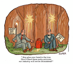 JUST GO OIL by Peter Kuper