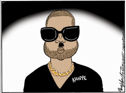 KANYE OFF HIS MEDS by Bob Englehart