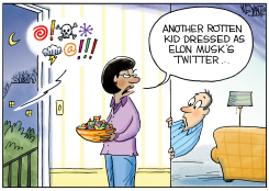 MUSK'S TWITTER HALLOWEEN by Christopher Weyant
