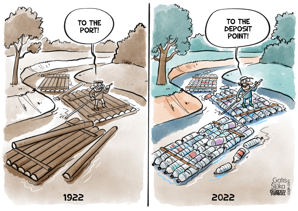 Plastic deposit point