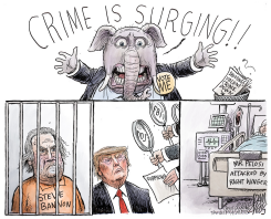 SURGING CRIME by Adam Zyglis