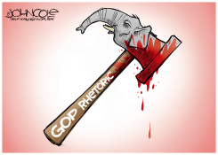 GOP RHETORIC HAMMER by John Cole