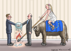 MACRON MEETS SCHOLZ by Marian Kamensky