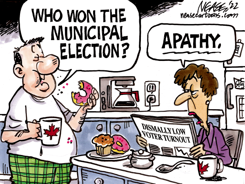 VOTER TURNOUT by Steve Nease