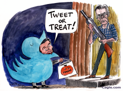 ELON MUSK AND STEPHEN KING by Christo Komarnitski
