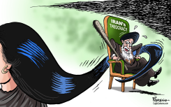 IRANIAN WOMEN PROTEST by Paresh Nath