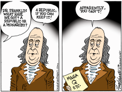 BEN FRANKLIN ON DEMOCRACY by Bob Englehart