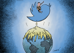 ELON MUSK'S WILD RIDE by Patrick Chappatte