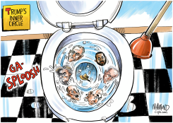 TRUMP'S INNER CIRCLE by Dave Whamond