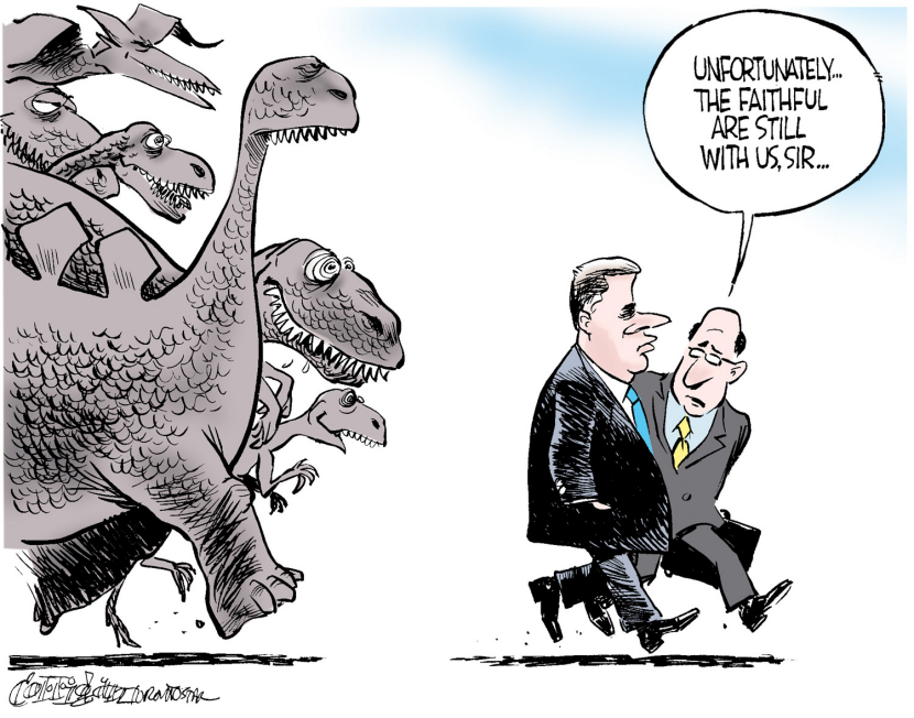 Canada - Harper stuck with his dinosaurs