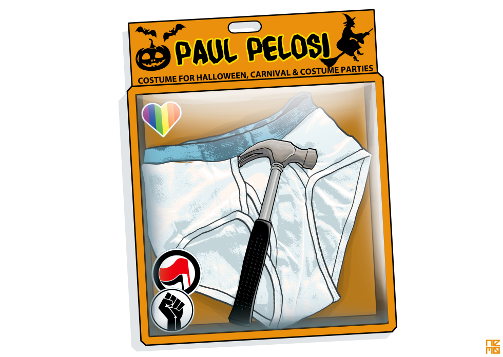 Paul Pelosi Costume & assaliant colors