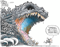 MONSTER CORPORATE GREED by John Darkow