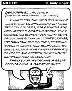 DEAR REPUBLICAN PARTY by Andy Singer