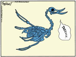 TWITTER SKELETON by Bob Englehart