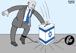 ELECTION WINNER NETANYAHU by Rainer Hachfeld