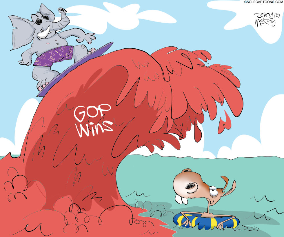 GOP Rides Red Wave Toward Midterm Wins