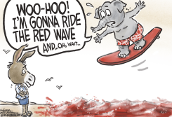 WHAT RED WAVE by Jeff Koterba