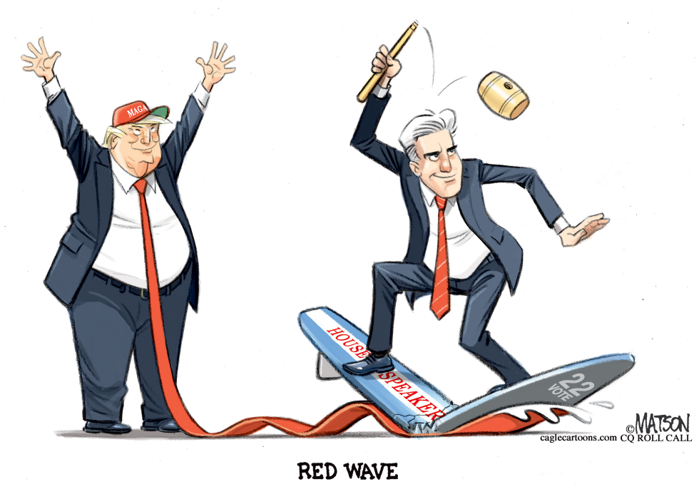 Would Be Speaker McCarthy Surfs Red Wave