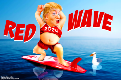 TRUMPS RED WAVE by Bart van Leeuwen