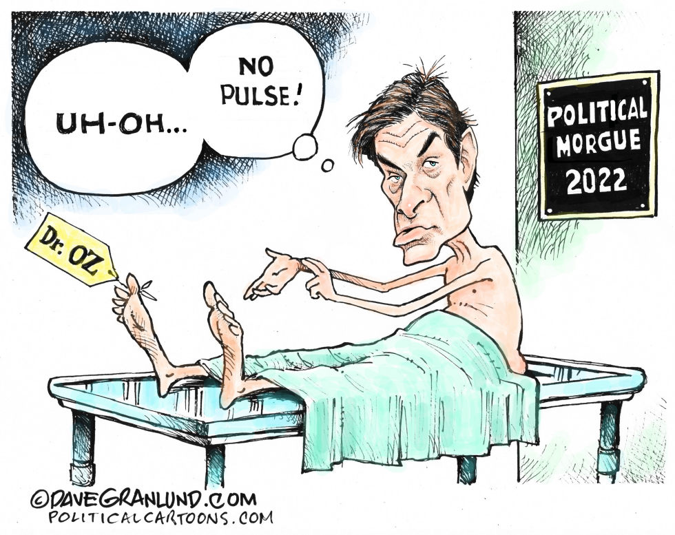 Correct - Dr Oz takes pulse
