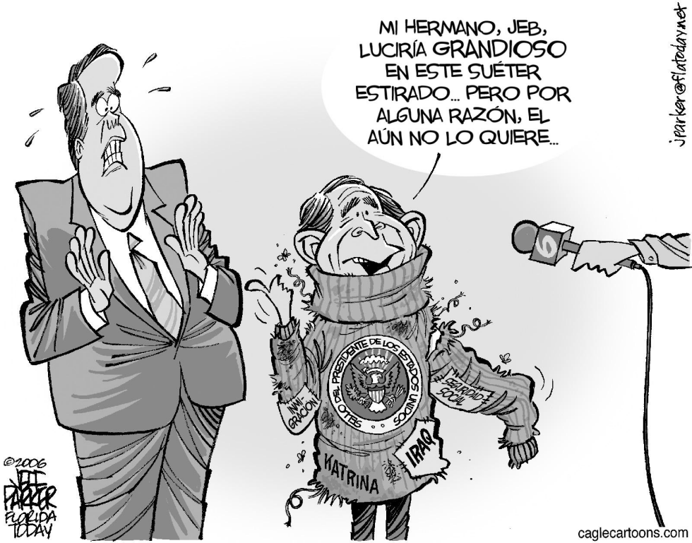 Un sueter estirado para Jeb
