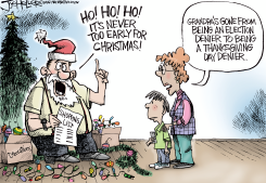 CHRISTMAS DENIER by Joe Heller