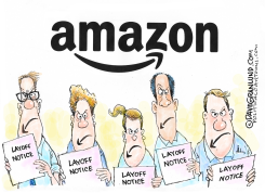 AMAZON LAYOFFS by Dave Granlund