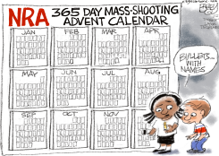 NRA ADVENT CALENDAR  by Pat Bagley