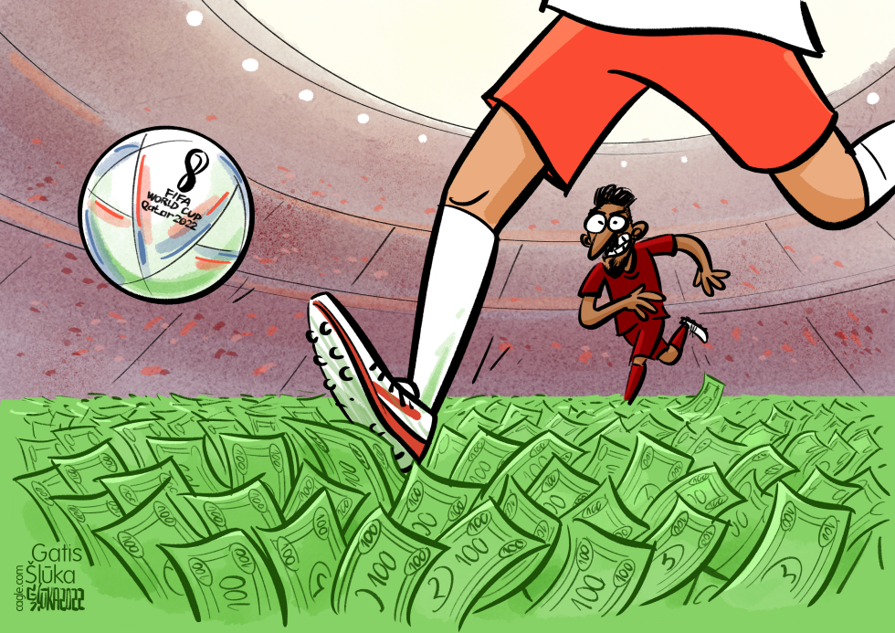 World Cup Opens on a Pitch Paved with Cash