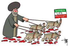 IRAN PROTESTS AGAINST REGIME by Arend van Dam