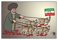 IRAN PROTESTS AGAINST REGIME by Arend van Dam