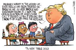 TRUMP KIDS TABLE by Rick McKee