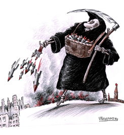 NEW BOMBARDMENT OF UKRAINE BY RUSSIAN MISSILES by Vladimir Kazanevsky