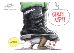 CHINA PROTESTS by Dick Wright