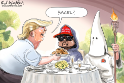 BAGEL DINNER AT MARALAGO by Ed Wexler