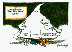 TRUMP DINNER WITH KANYE WEST, NICK FUENTES by Jimmy Margulies