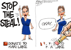 KARI LAKE by Pat Bagley