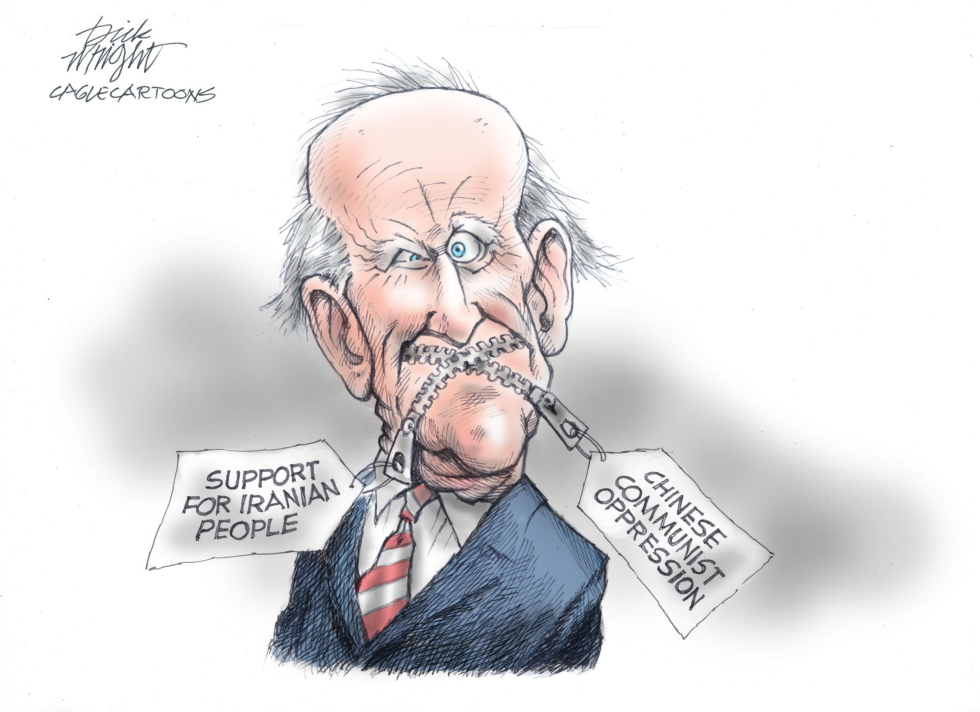 Biden Silent on China and Iran Human Rights Abuses